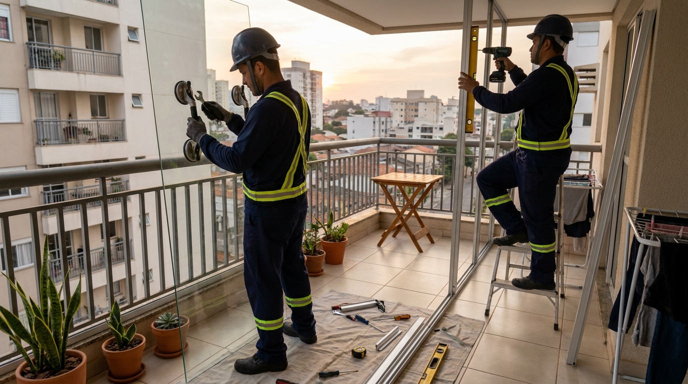 Divisórias em Vidro no Belvedere Terra Nova, São José do Rio Preto‑SP