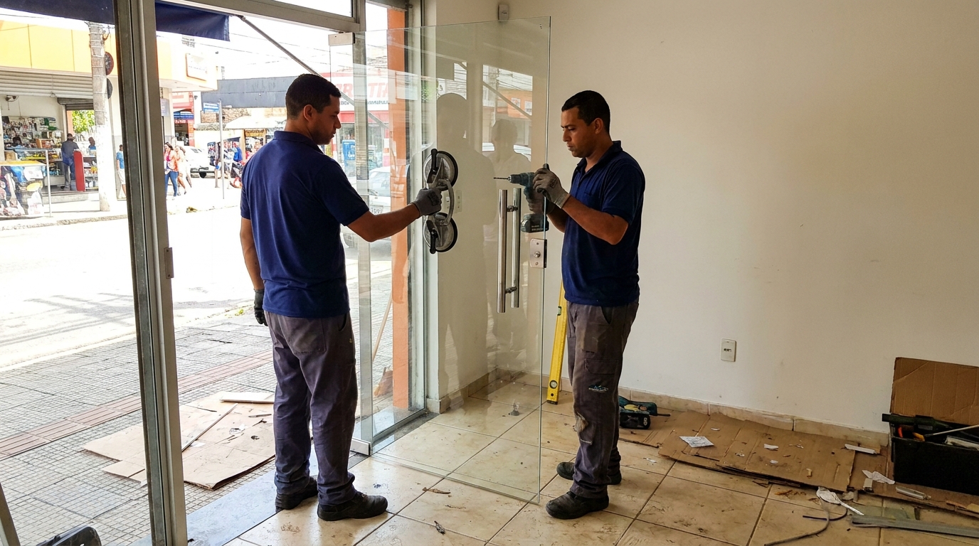 Portas em Vidro no Bom Jardim, São José do Rio Preto‑SP